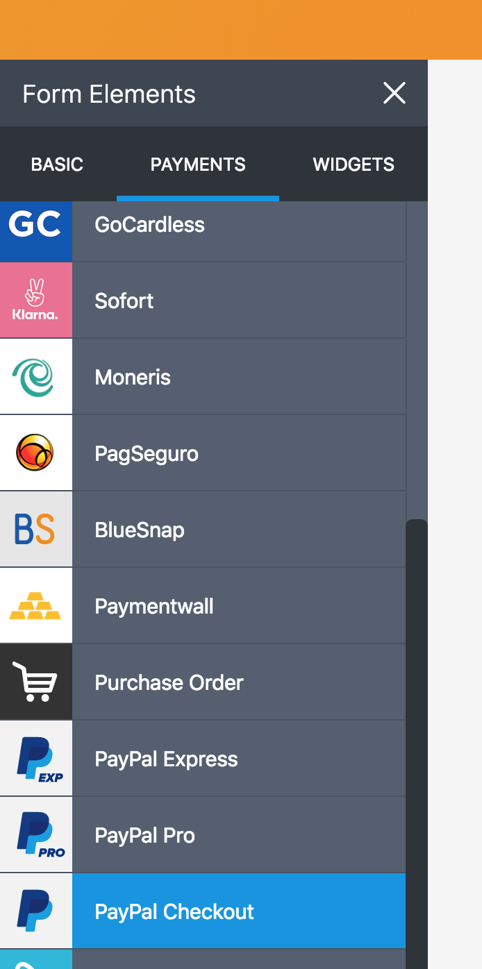 PayPal Checkout Field